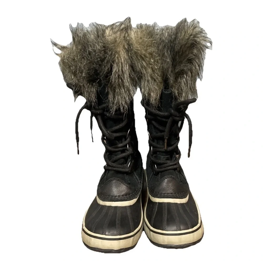 Sorel Joan of Arctic Women's Snow Winter Boots Black Size 6 Waterproof Warm